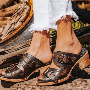 Freebird by Steven Caprice Leather Sandals - Size 6